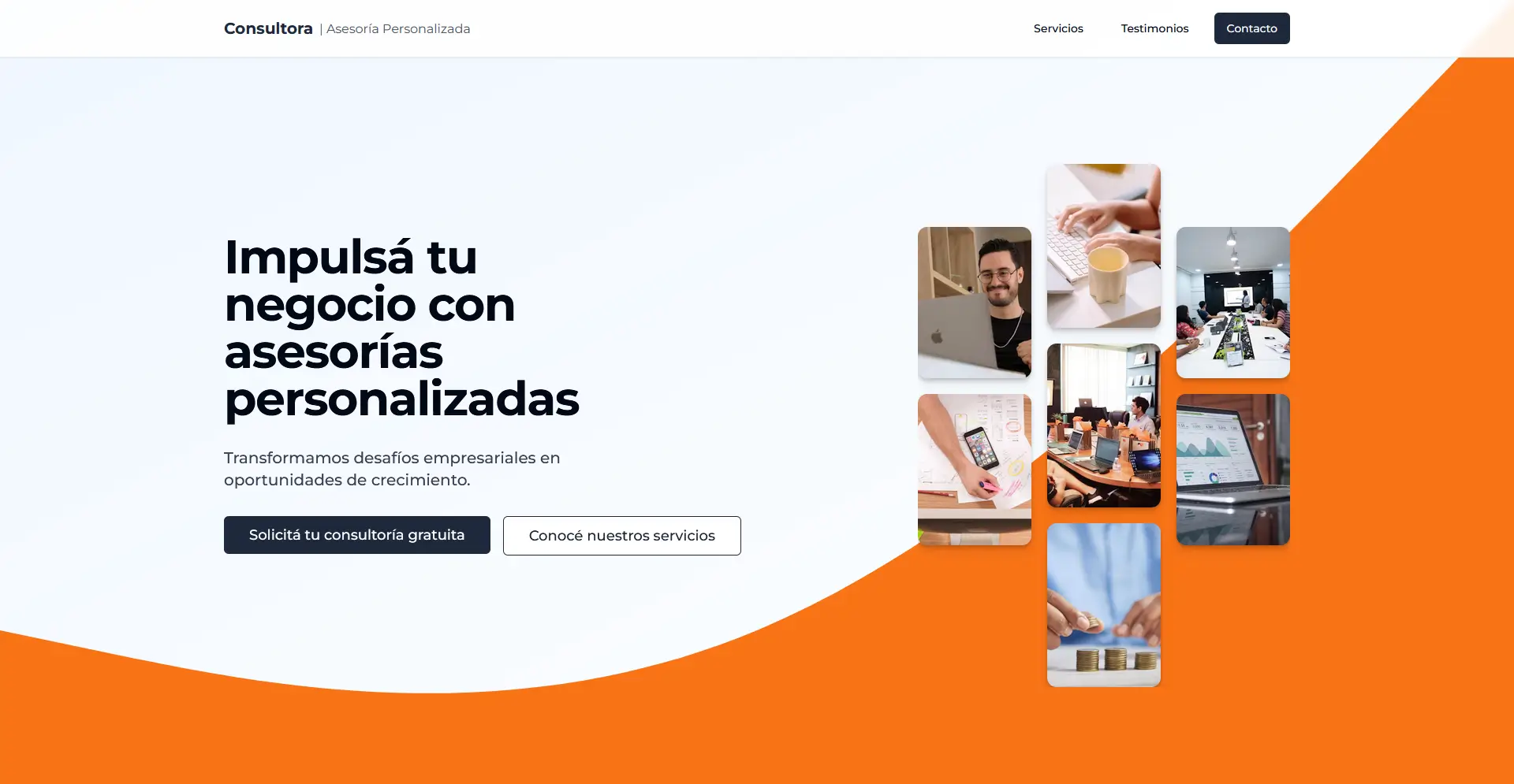Landing Page para Consultora